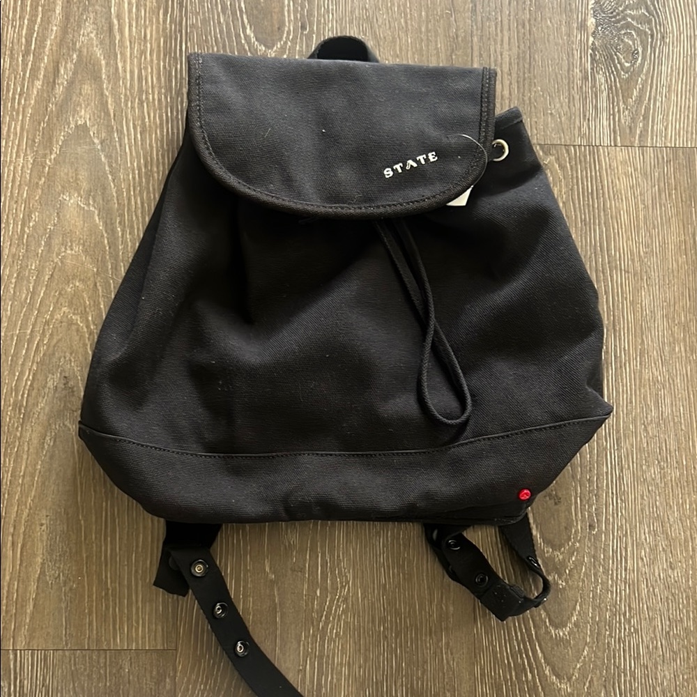 STATE Black Canvas Backpack